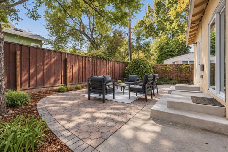 Sunlit Suburban Patio Retreat